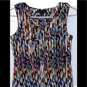 Attention Multi Color Sleeveless Dress